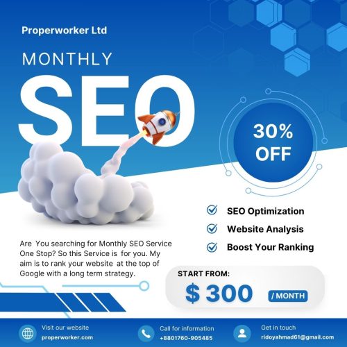 Monthly SEO Services Packages